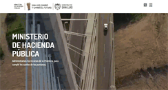 Desktop Screenshot of hacienda.sanluis.gov.ar