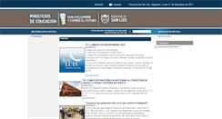 Desktop Screenshot of admin.educacion.sanluis.gov.ar