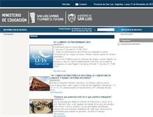 Tablet Screenshot of admin.educacion.sanluis.gov.ar